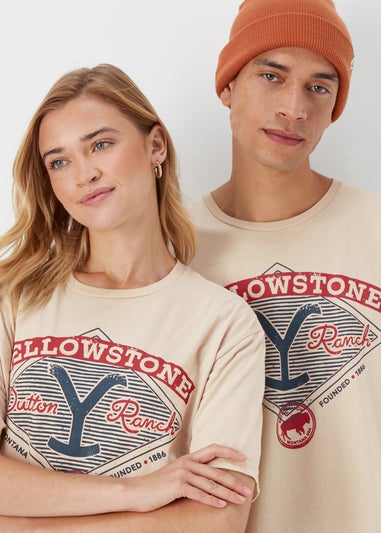 Stone Yellowstone Print T-Shirt
