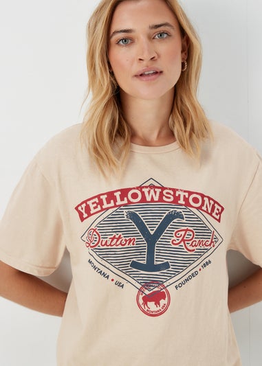Stone Yellowstone Print T-Shirt