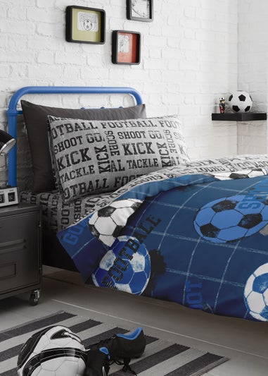 Bedlam Football Blue Duvet Cover Set
