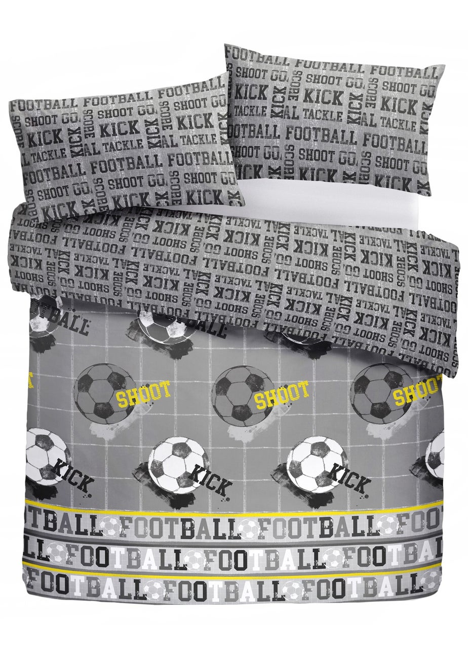 Bedlam Football Grey Duvet Cover Set