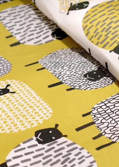 Fusion Dotty Sheep Yellow Duvet Cover Set