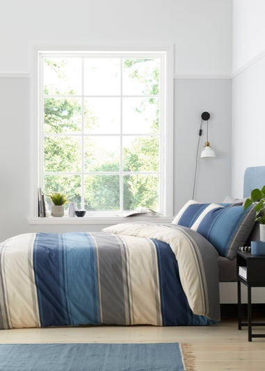 Fusion Betley Blue Duvet Cover Set