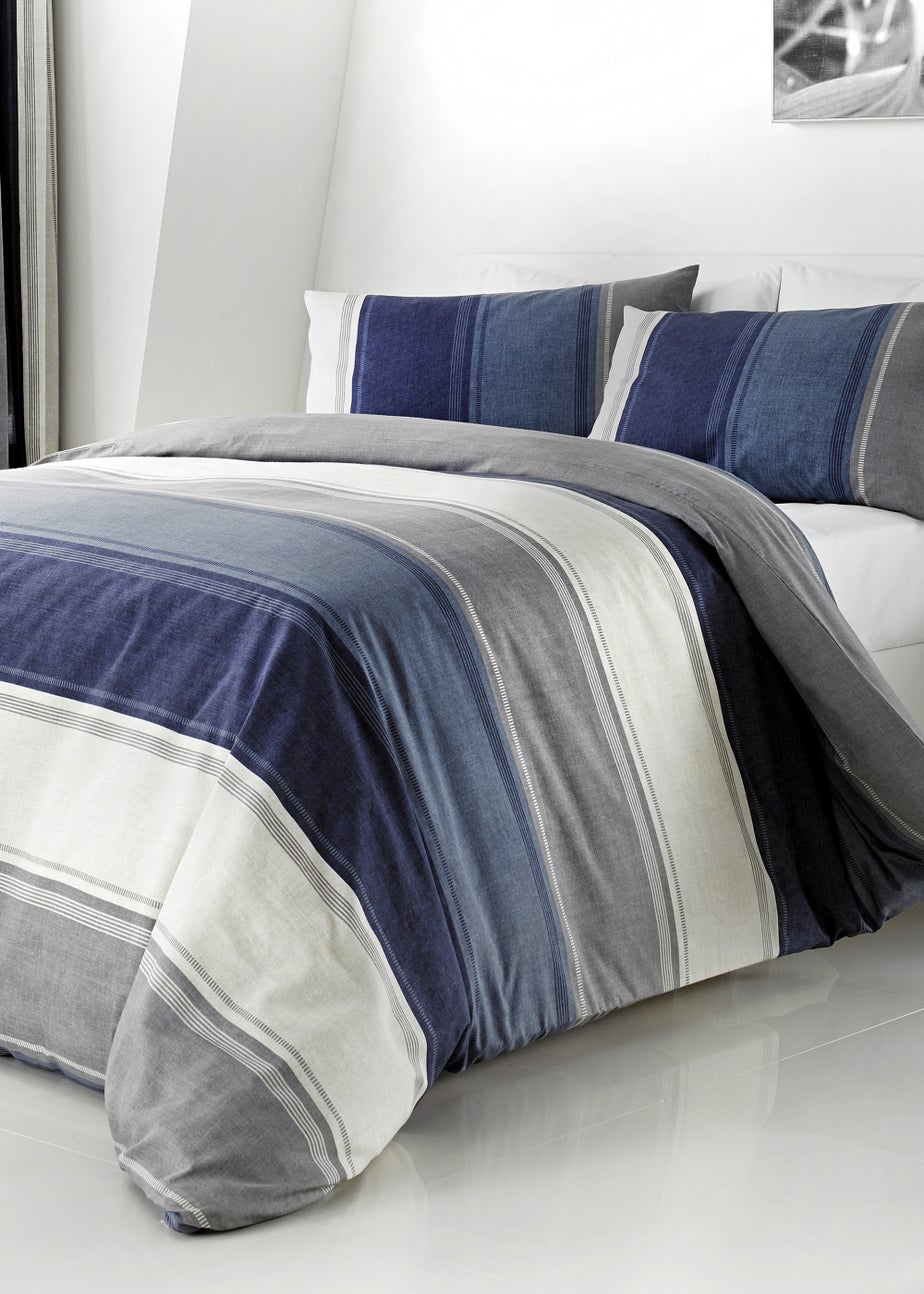 Fusion Betley Blue Duvet Cover Set