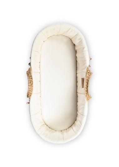 Clair de Lune Cream Organic Palm Moses Basket