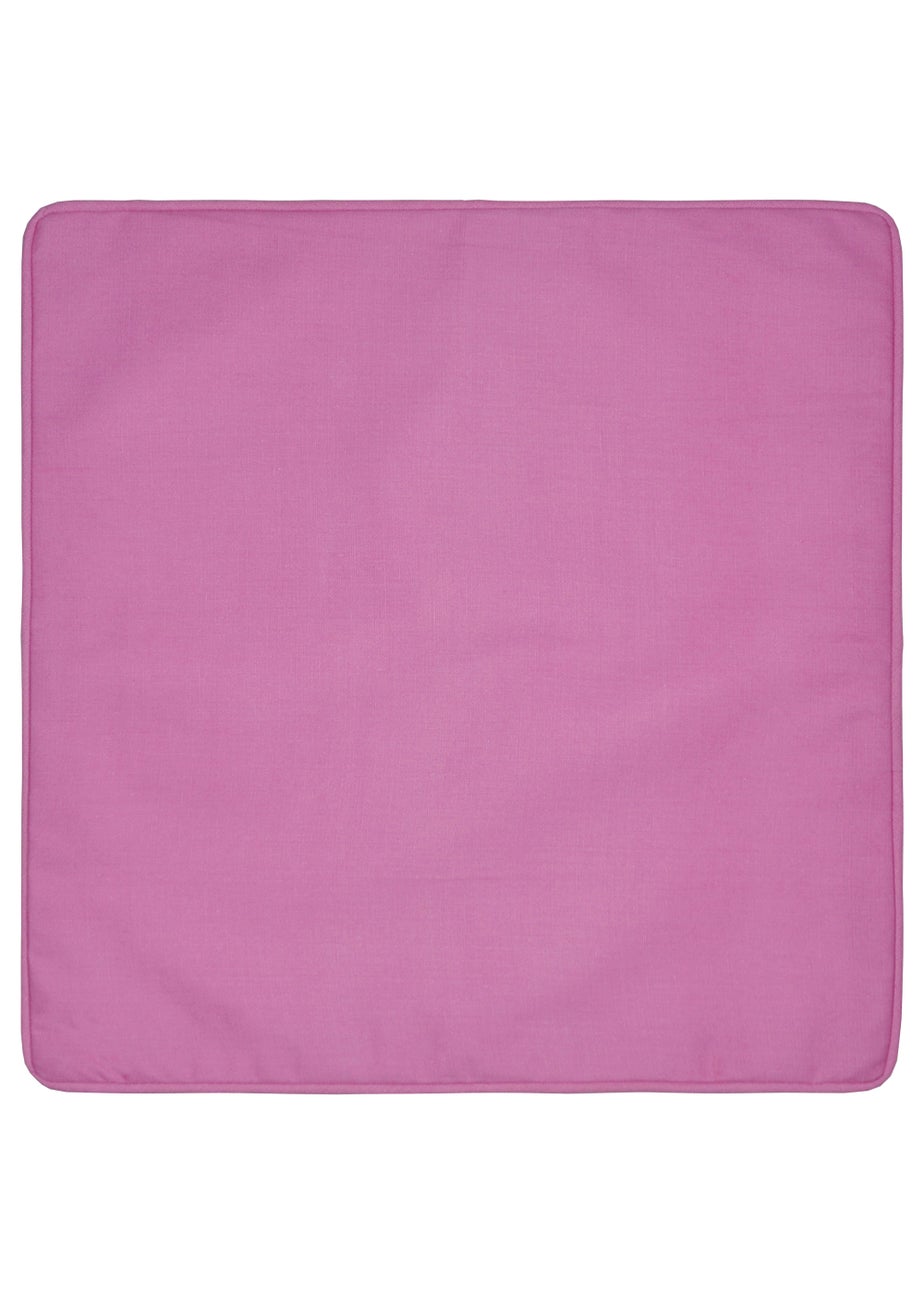 Fusion Plain Dye Filled Pink Outdoor Cushion