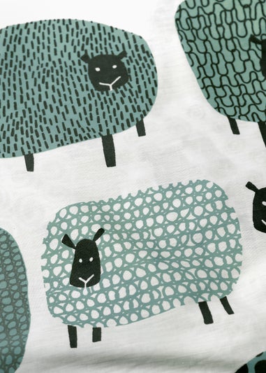 Fusion Dotty Sheep Blue Duvet Cover Set