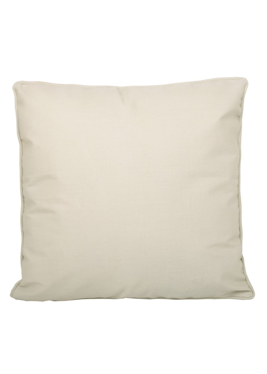 Fusion Plain Dye Filled Natural Outdoor Cushion
