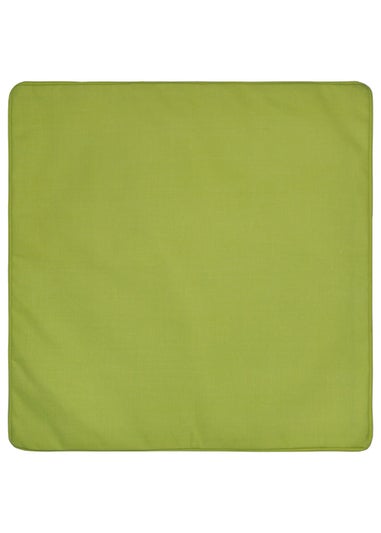 Fusion Plain Dye Filled Lime Green Outdoor Cushion