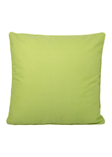 Fusion Plain Dye Filled Lime Green Outdoor Cushion