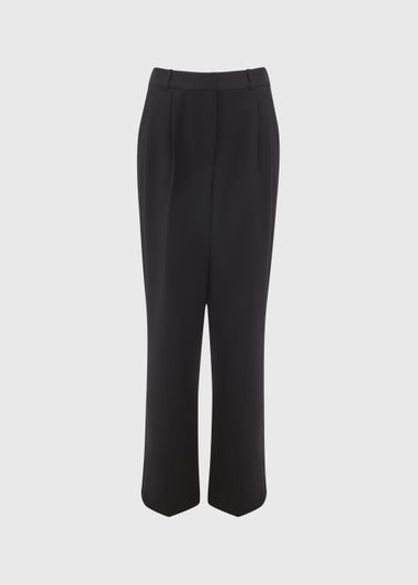 Et Vous Black Satin Side Stripe Trousers