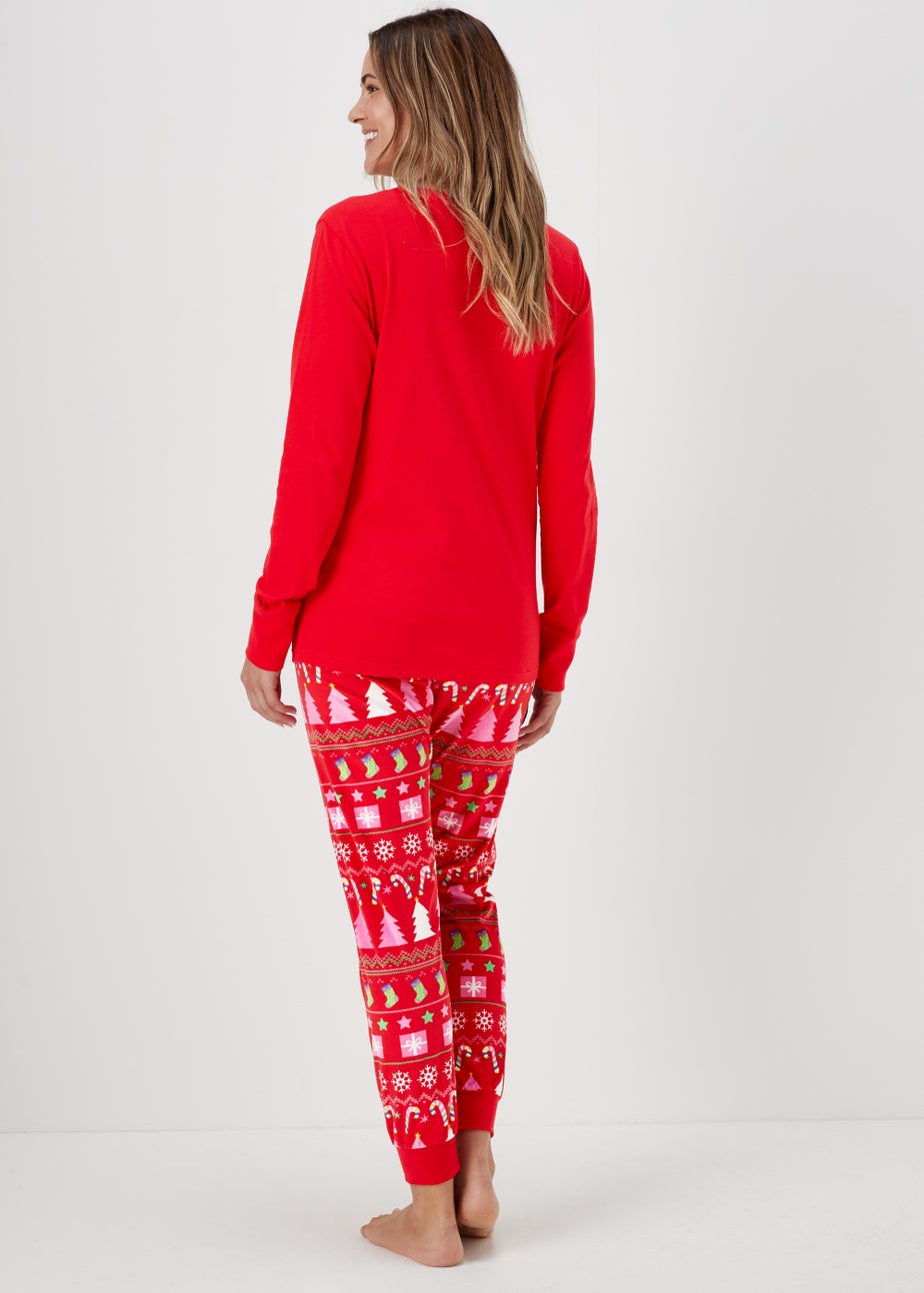 Red Disney Christmas Crew Pyjama Set