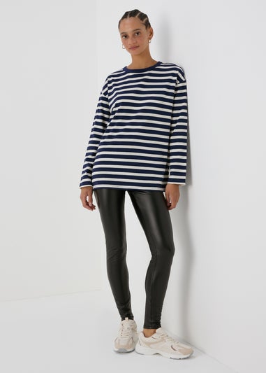 JDY Stine Black PU Leggings