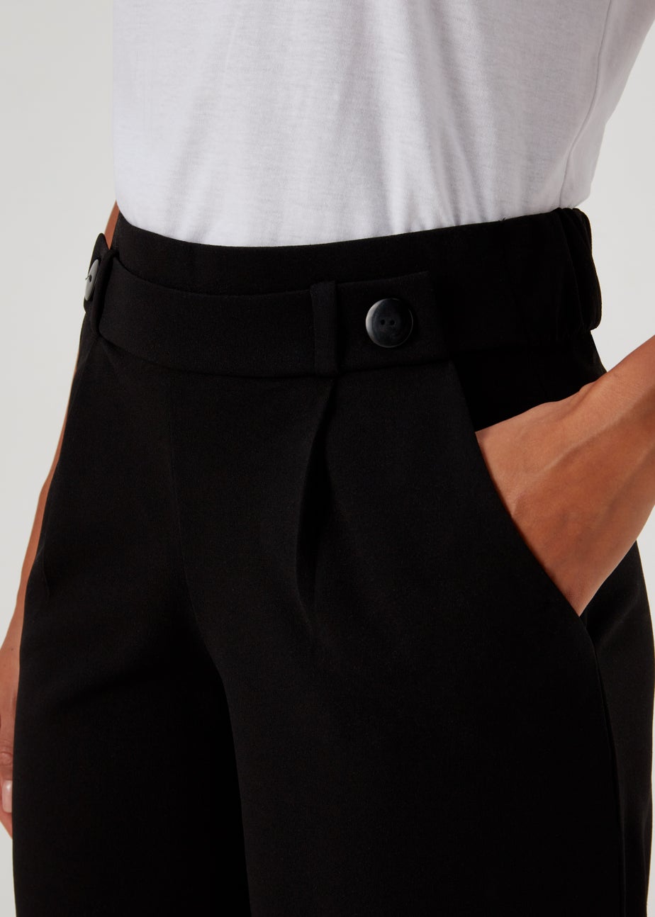 JDY Geggo Black Button Trousers
