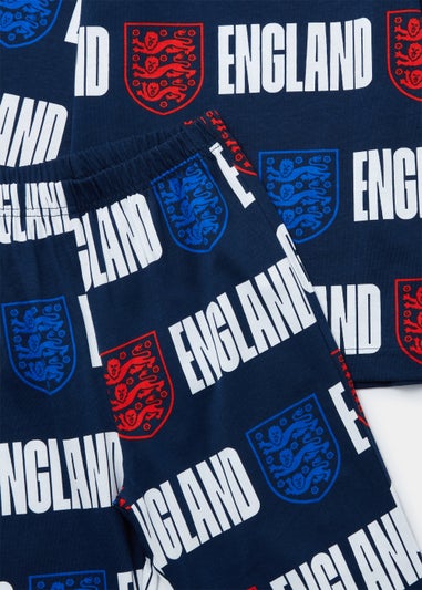 Kids Navy England Football Club Pyjama Set (4-12yrs)