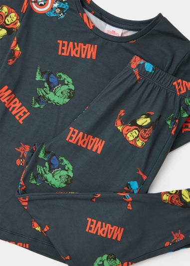 Kids Navy Marvel Pyjama Set (5-12yrs)