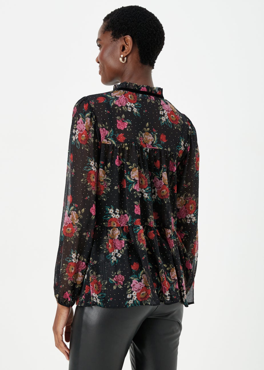 Papaya Petite Multicoloured Floral Print Blouse