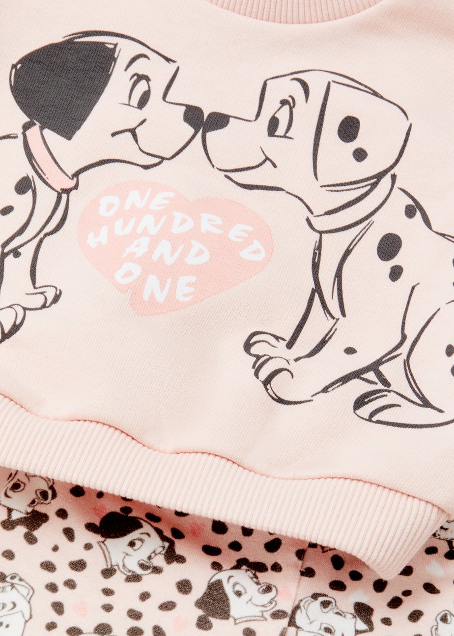 Baby Pink Disney Dalmatians Sweatshirt & Joggers Set (Newborn-12mths)