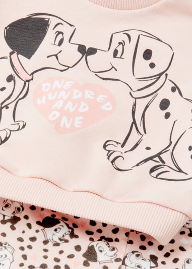 Baby Pink Disney Dalmatians Sweatshirt & Joggers Set (Newborn-12mths)