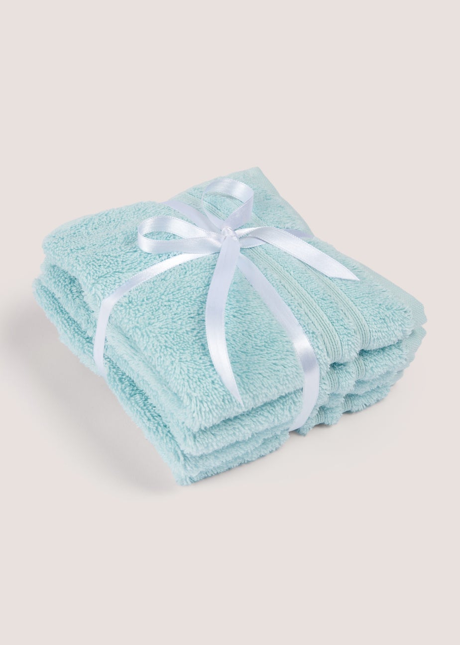 Ice Cream Blue 100% Egyptian Cotton Face Cloth
