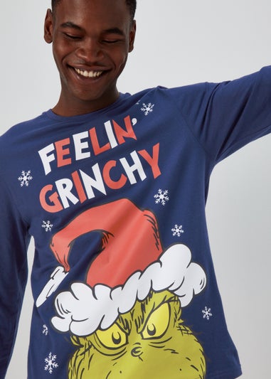 Navy The Grinch Christmas Pyjama Set