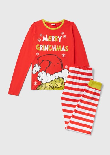 Red The Grinch Pyjama Set