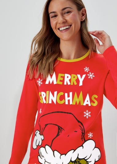 Red The Grinch Pyjama Set