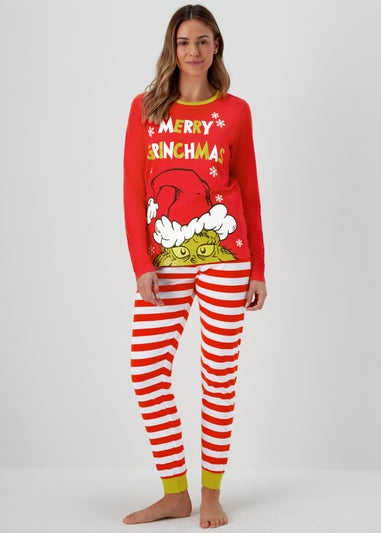 Red The Grinch Pyjama Set