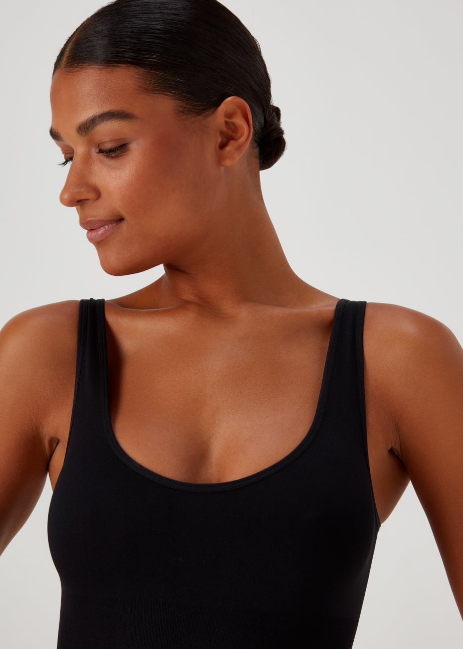 Black Seamless Smoothing Bodysuit