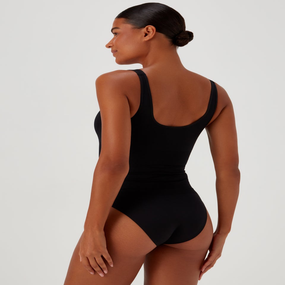 Black Seamless Smoothing Bodysuit