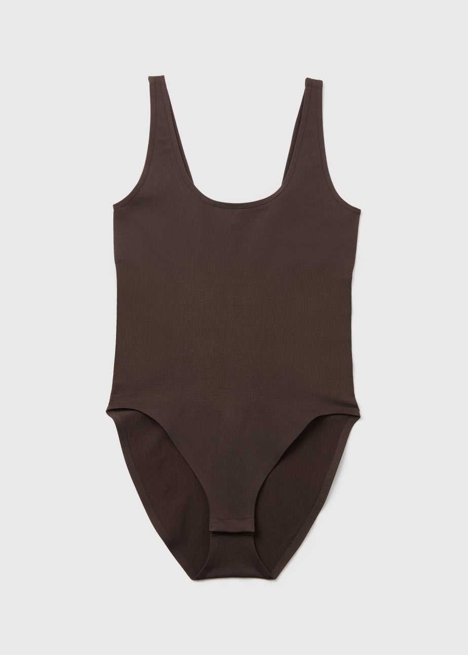 Brown Seamless Smoothing Bodysuit