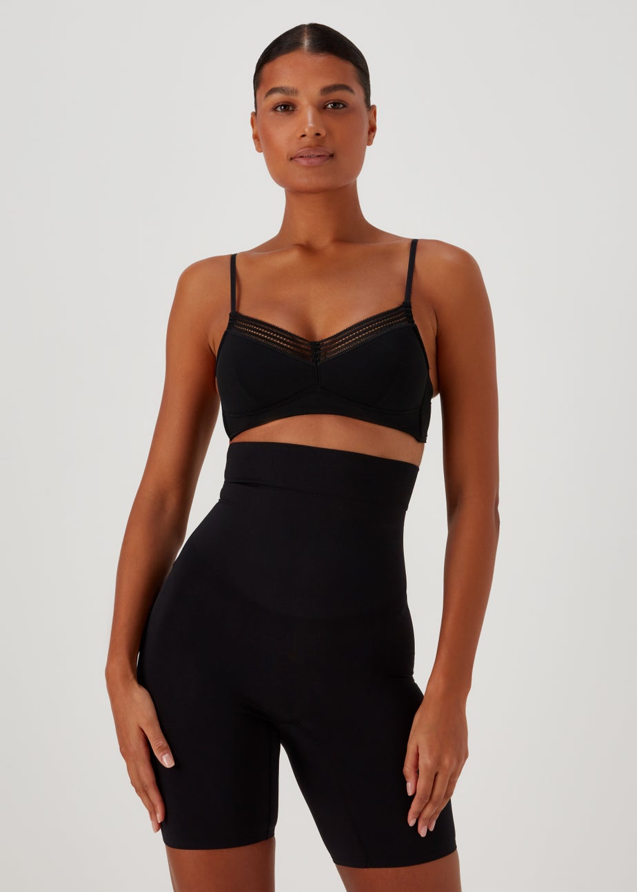 Black Seamless Smoothing Shorts