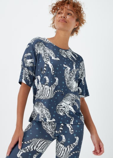 Navy Tiger Star Pyjama Set