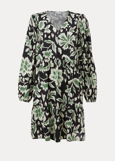 Papaya Petite Green Floral Mini Dress