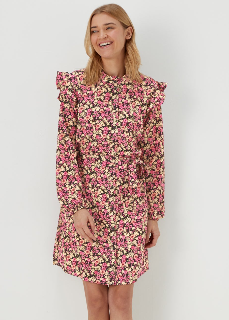 JDY Sofia Multicoloured Long Sleeve Mini Dress