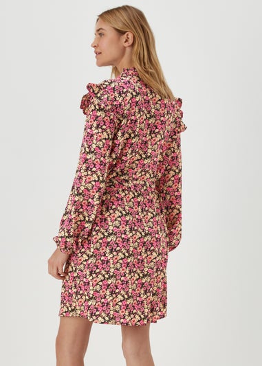 JDY Sofia Multicoloured Long Sleeve Mini Dress