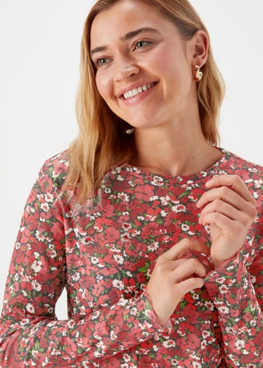 Papaya Petite Multicoloured Floral Mesh Top