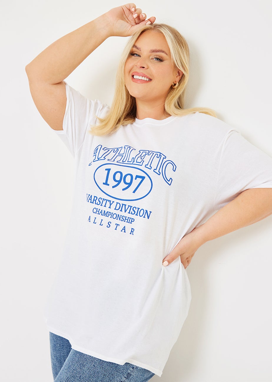 In the Style Gemma Atkinson White Print T-Shirt