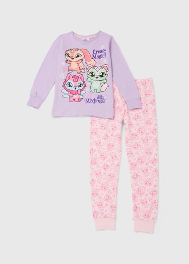 Kids Purple & Pink Magic Mixies Pyjama Set (3-8yrs)