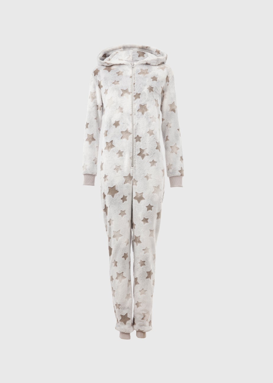 Grey Marl Star Print Onesie