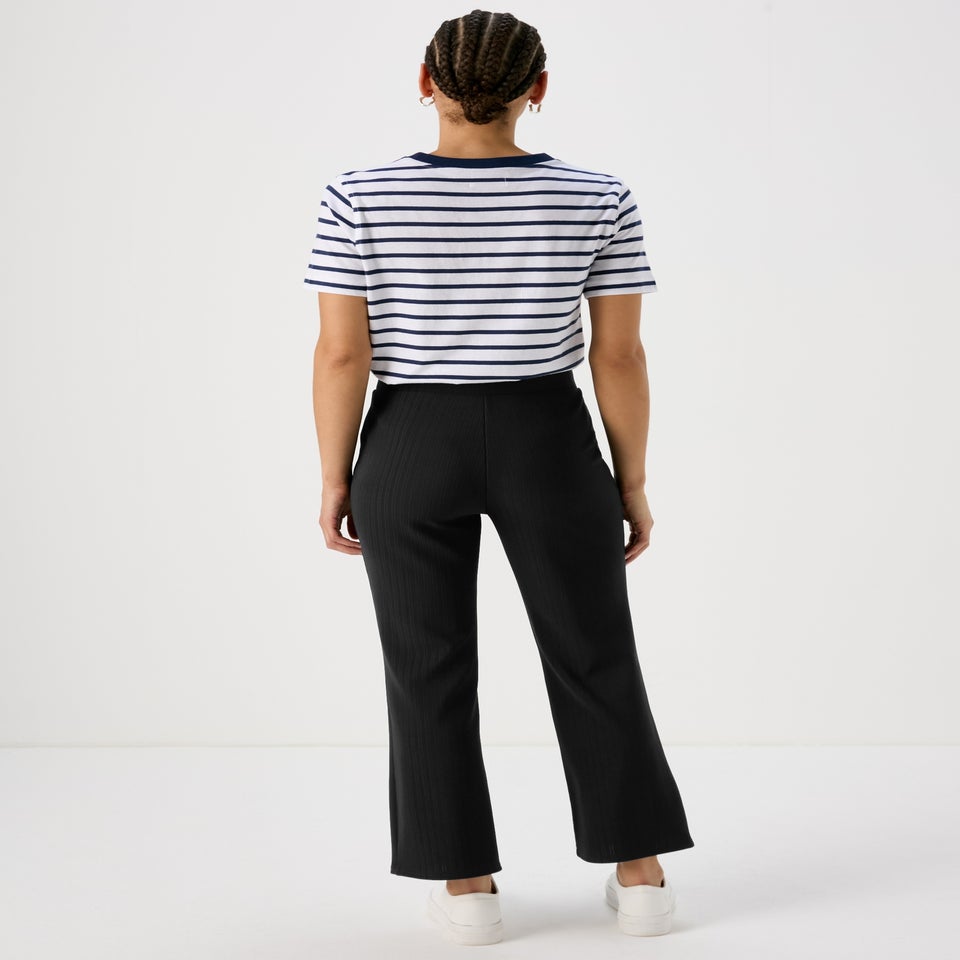 Et Vous Navy Rib Trousers