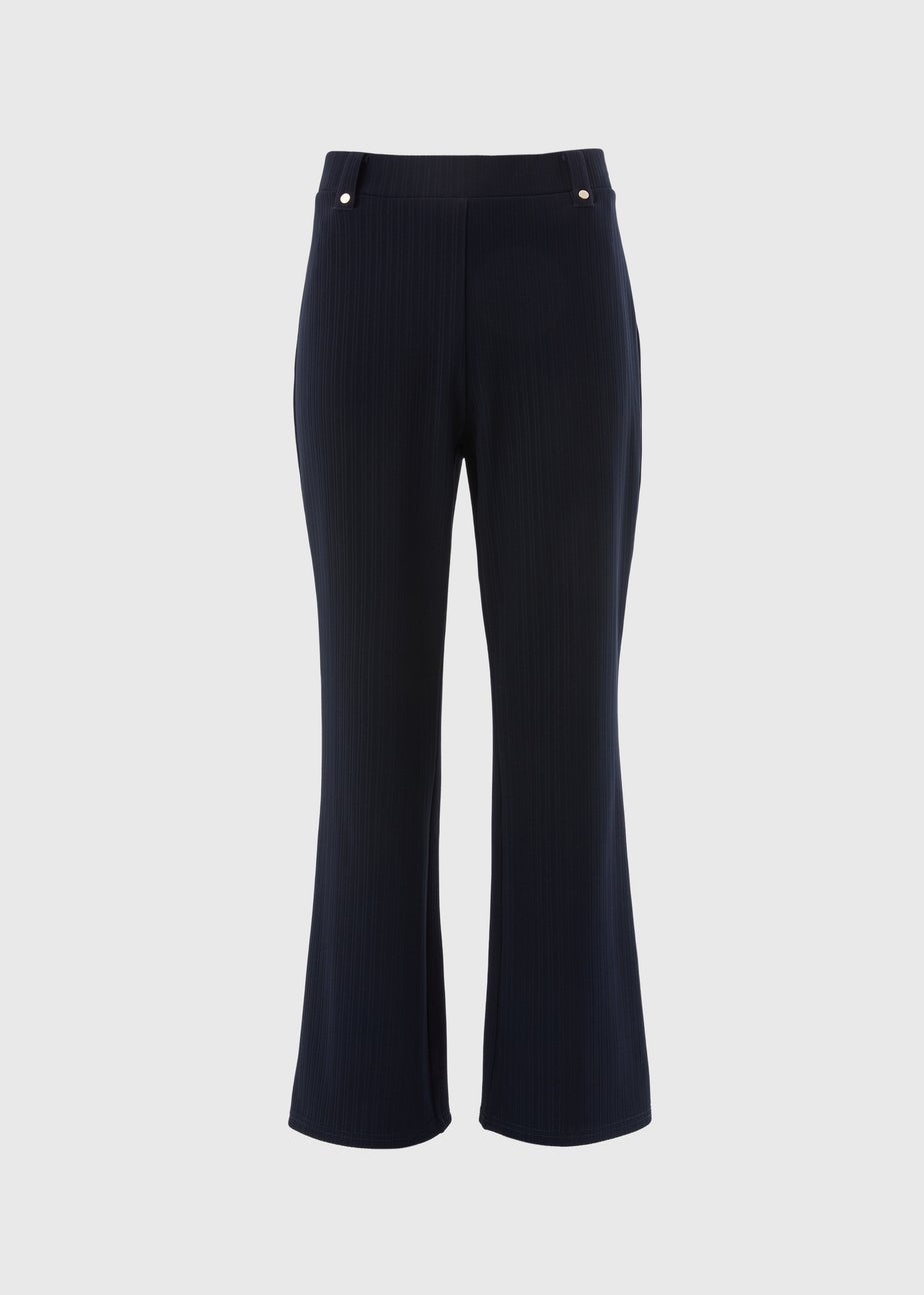 Et Vous Navy Rib Trousers