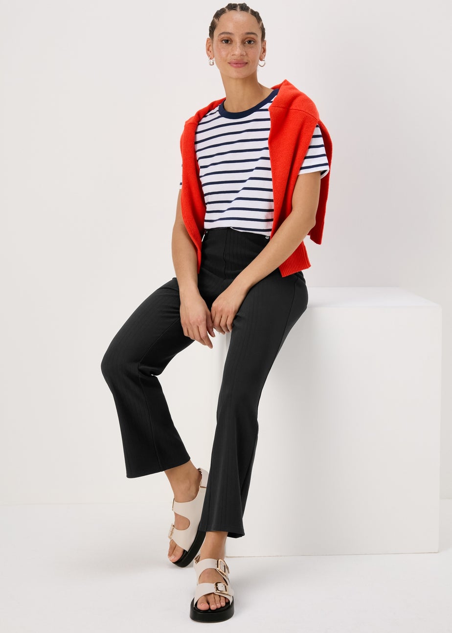 Et Vous Navy Rib Trousers