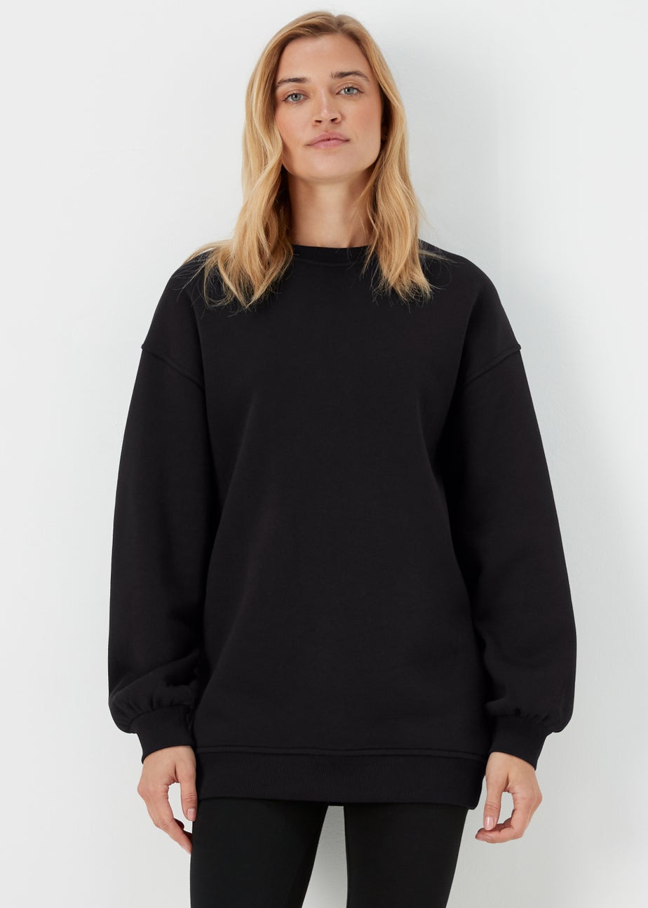 Black Longline Sweatshirt