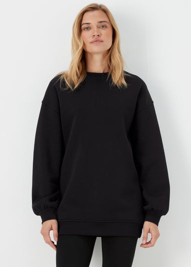 Black Longline Sweatshirt