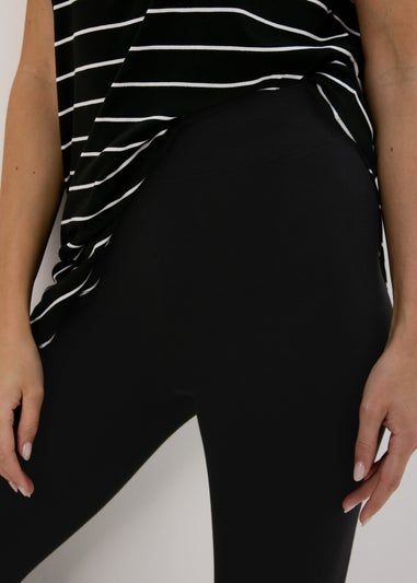 2 Pack Black Cotton Leggings