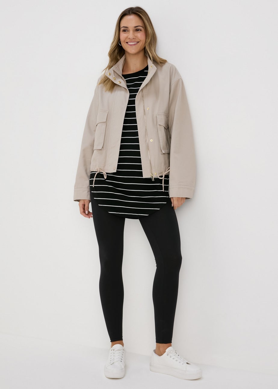 2 Pack Black Cotton Leggings