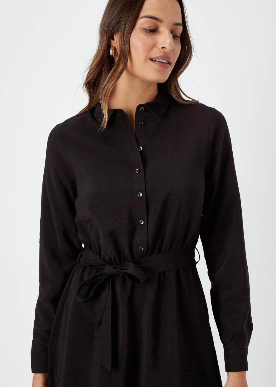 Black Tie Shirt Dress