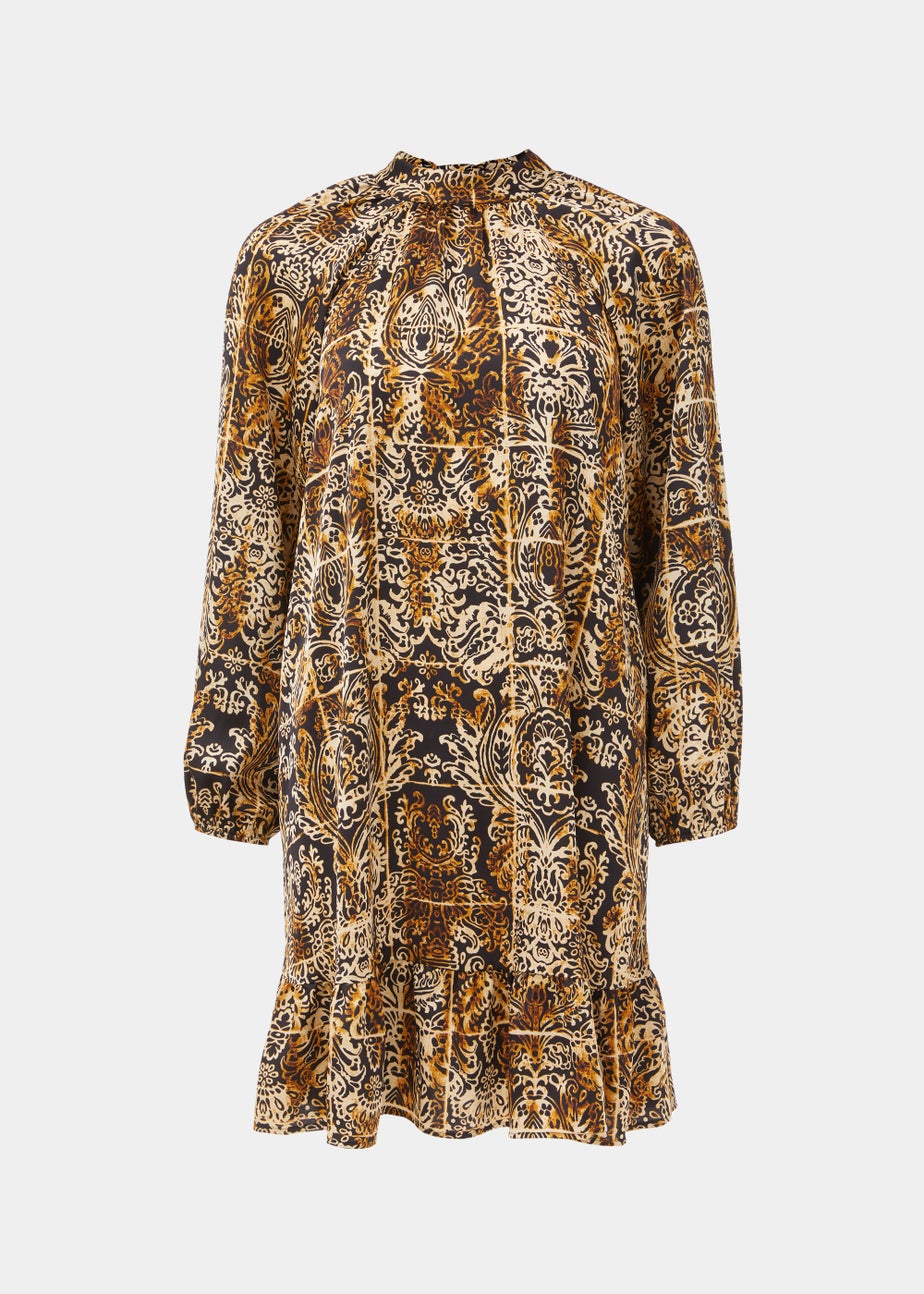Et Vous Multicoloured Paisley Print Mini Dress