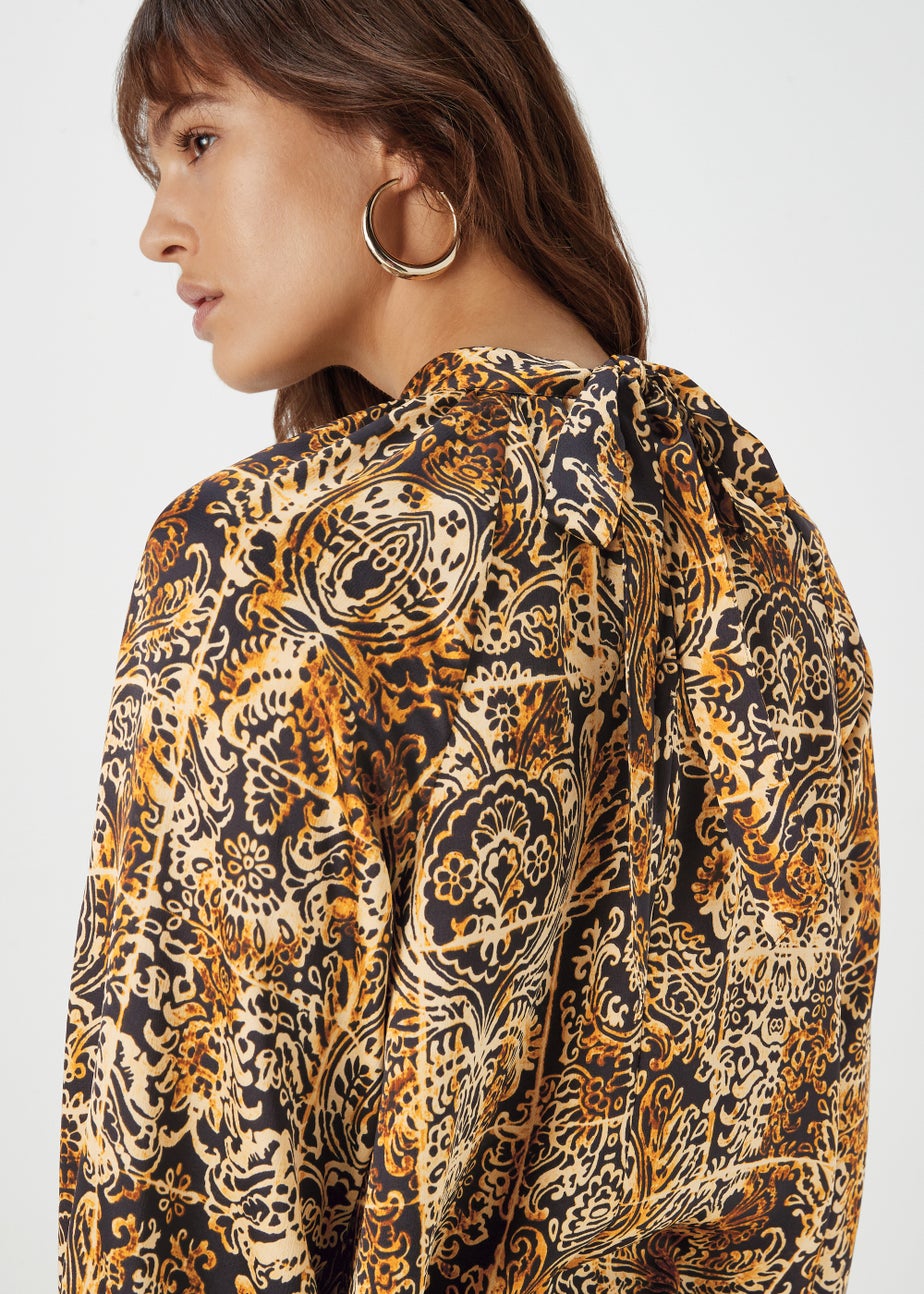 Et Vous Multicoloured Paisley Print Mini Dress