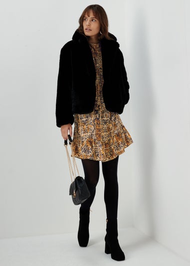 Et Vous Multicoloured Paisley Print Mini Dress